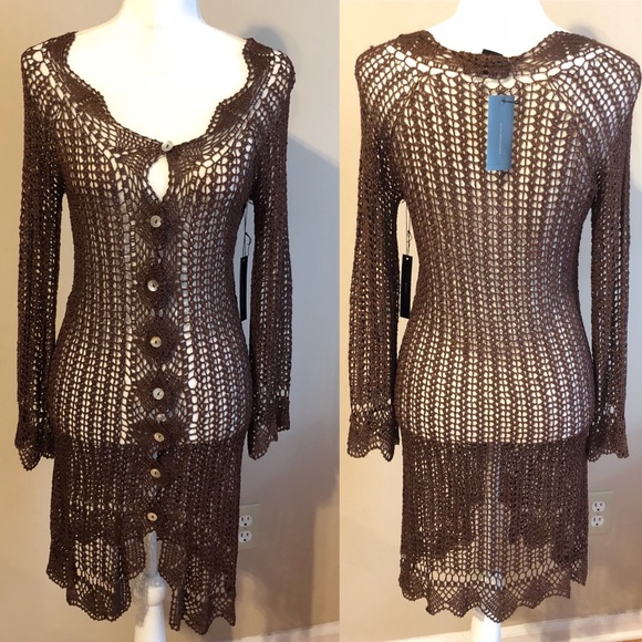 BCBGMaxAzria Sweaters - BCBGMAXAZRIA Hand Crochet Sweater